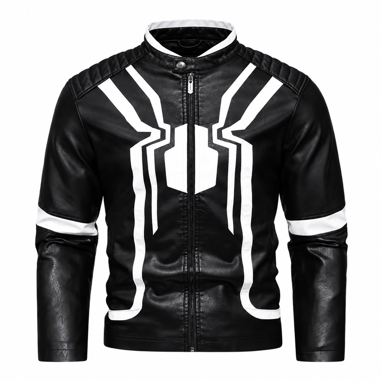 Chaqueta RAVENTO negra con diseño blanco