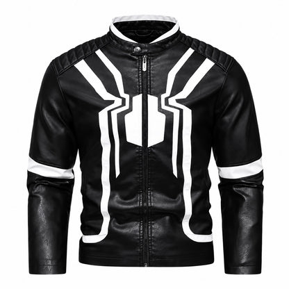 Chaqueta RAVENTO negra con diseño blanco